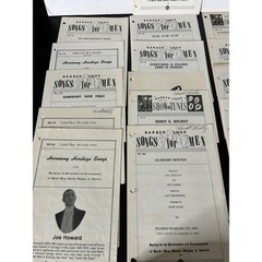 Sheet Music Large Bulk Lot Vintage Barbershop Quartet Harmony Heritage Songs