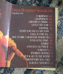 VINTAGE LINDA RONSTADT SONGBOOK – VOLUME ONE – 15 SONGS