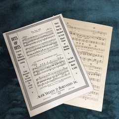 Music Poster 1925 Sheet Music Piano Solo Conversation Piece Vintage