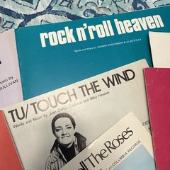 1970s Rock And Love Ballads Vintage Sheet Music Bundle (17 Pcs) Good Condition