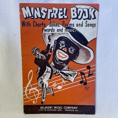 Vintage 1938 Minstrel Book Belmont Music Chicago Songs Jokes Poems Sheet Music
