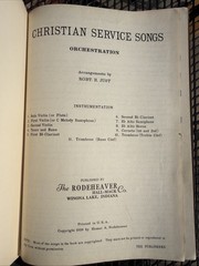 Orchestration Christian Service Songs Lot Of 7 Cello Bass Cornets Trombone Clar