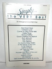 Simply…the Very Best 20 Arrangements For 2-part Choir Word Music Book 1991