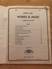 1973 Gospel&rsquo;s Best Words & Music Volume 1 Sheet Music Book