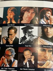 Harmonica Musician Steve Morrell Lot Featured on Hohner Poster