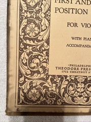 Music Book: 1st & 3rd Position Pieces for Violin 1927 Theodore Presser Co. 🔥