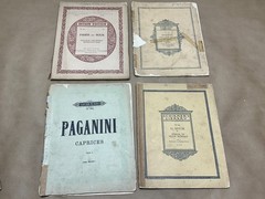 18pc Lot of Antique Vintage Sheet Music – For Violin / Piano – Folios, Books