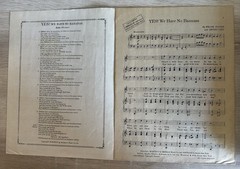 Antique Framed Sheet music