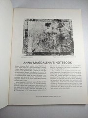 Bach – Selections from Anna Magdalenas Notebook – Sheet Music Book for Piano