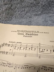 Gesu Bambino by Pietro A Yon Organ and vocal Vintage Sheet Music