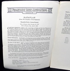 Rataplan Sheet Music 1942 Piano From Daughter of Regiment Donizetti US Seller