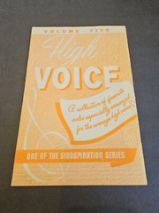 HIGH VOICE #5 VINTAGE SHEET MUSIC 1960 SINGSPIRATION EVANGELICAL GOSPEL WORSHIP