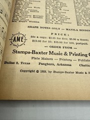 Vintage 1959 “Golden Chimes” Stamps-Baxter Hymnal Song Book Shape Note