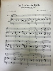 Undated Austria 11×14 Sheet Music SANDMAN’S CALL Charles De Harrack Sheet Music