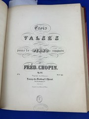 2 C.1855 Custom Bound Music Sheet Volumes ~ 2 CHOPIN & 2 Gottschalk, Hardcovers