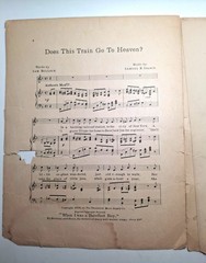 Sheet Music Does This Train go to Heaven Bullock Isaacs 1904 14×10