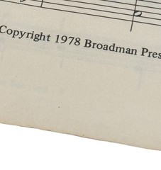 VTG 1978 “I Can See God” Marian Chaplin Broadman Press Choir Sheet Music