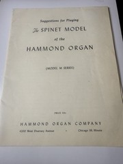 VTG Hammond Organ Spinet Model M Series Playing Guide Instruction Book