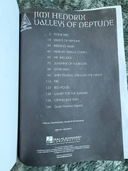 Jimi Hendrix Valleys of Neptune Sheet Music