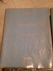 LOT of (5) Vintage Hardcover Vocal Scores – Verdi, Puccini, Mascagni