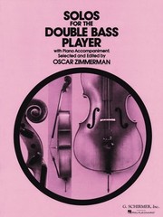 Solos for the Double-Bass Player Double Bass and Piano Book 050330830