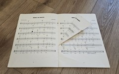 GE Sheet Music Instruction Book for Your 3-Octave Chord Organ 20 Songs