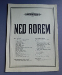 Pippa&rsquo;s Song – Ned Rorem / Robert Browning – 1963 sheet music High Voice, Piano