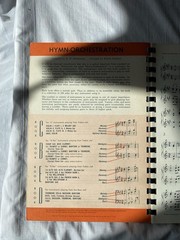 Hymn Orchestration Book B VTG 1953 Lillenas Spiral Bound