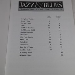 Hal Leonard Jazz Blues Playalong Solos Clarinet Book/Online Audio