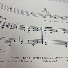 WHEN MY DREAMS COME TRUE Piano Sheet Music, Uke Tabs & Lyrics 1929