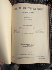 Orchestration Christian Service Songs Lot Of 7 Cello Bass Cornets Trombone Clar