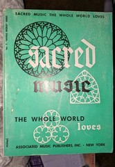 Sacred Music the Whole World Loves Piano Sheet Music Song Book 1944 Wier Albert