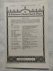 Psalm 67 – G. Schemers Choral Church Music for Mixed Voices 1973 VTG Sheet Music
