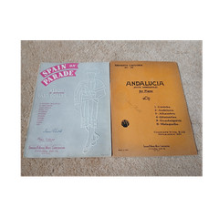 Spain on Parade & Lecuona Andalucia Spanish Piano Solo Sheet Music Lot
