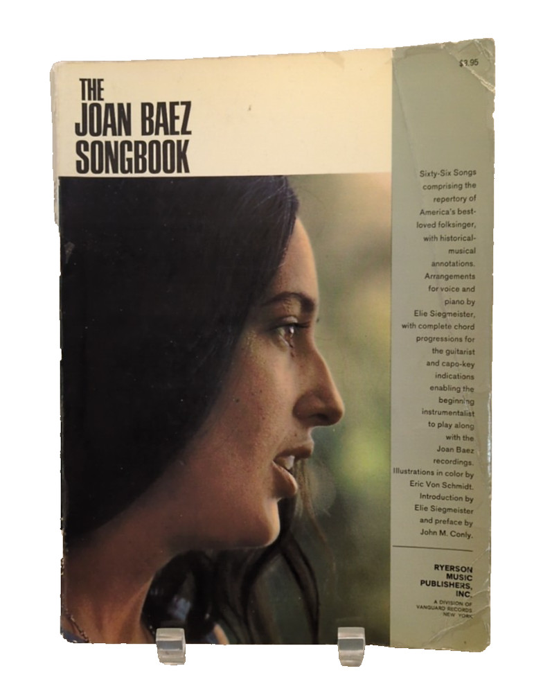 The Joan Baez Songbook Sheet Music Piano Vocals 1960s Folk M34