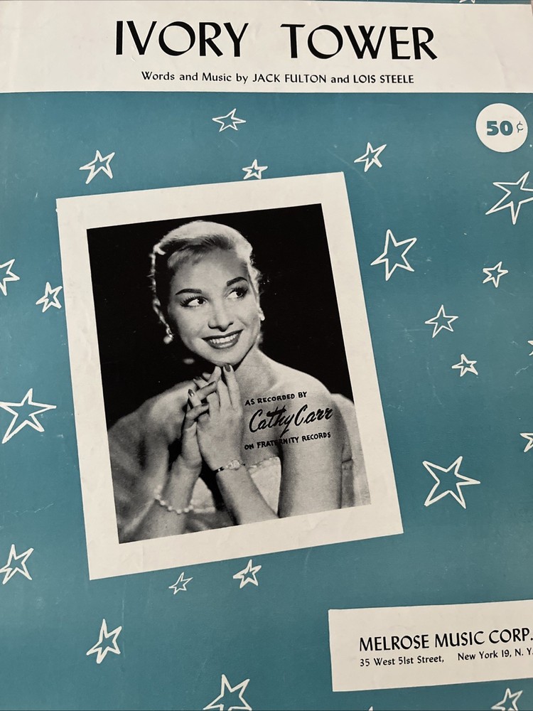Ivory Tower, Cathy Carr 1956 sheet music