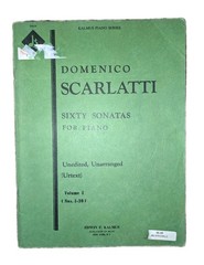 Vintage Domenico Scarlatti 60 Sonatas 1-30 Piano Unedited Vol I Kalmus Urtext