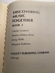 Discovering Music Together 1967 Hardcover Spiral Bound abu
