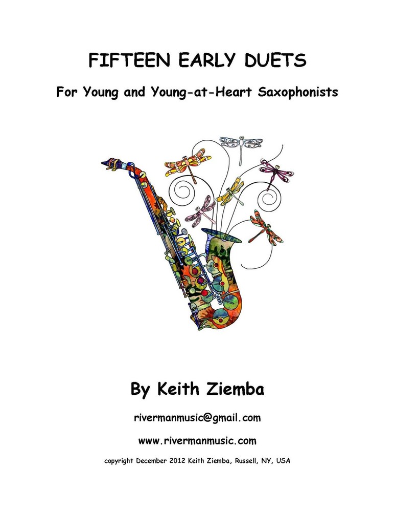 Saxophone Duets 15 EARLY DUETS for Young & Young-at-Heart Saxophone Players NEW