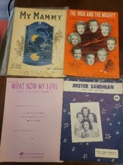 Vintage Lot Of 19 Sheet Music Pages Some Irving Berlin 20s 50s