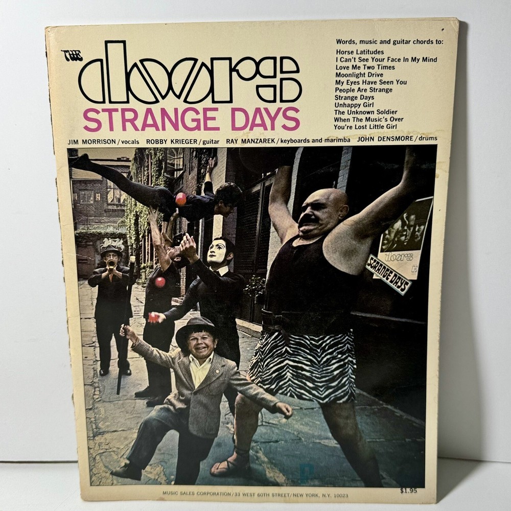 The DOORS Strange Days songbook orig 1968 Nipper Music