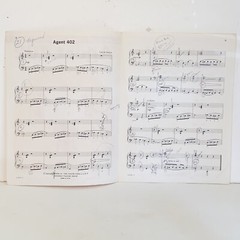Vintage 1968 Agent 402 Piano Solo Sheet Music