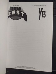 Yes Songbook The Best Of For Piano & Guitar Vocal Prog Rock New!!