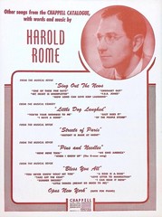 There&rsquo;s Nothing Nicer Than People Sheet Music Wish You Were Here 1952 Musical