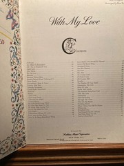 Vocal-Sheet Music: With My Love, Words, Chords, Music for « All Organ » 96 pages