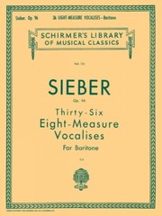 36 Eight-Measure Vocalises Op 96 Schirmer Vocal Method Book NEW 050252830