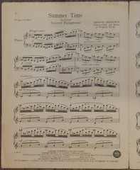 GERSHWIN / STONE: SUMMER TIME – Concert Paraphrase for Piano – 1941 1st Edition