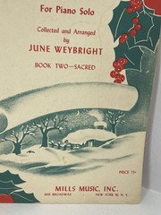 Mills Music Inc 1950 Christmas Music For Piano Solo Songbook June Weybright