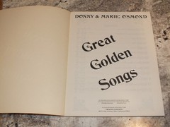 Donny & Marie Osmond ~ Great Golden Songs 1976 Lyrics and Songbook Excellent
