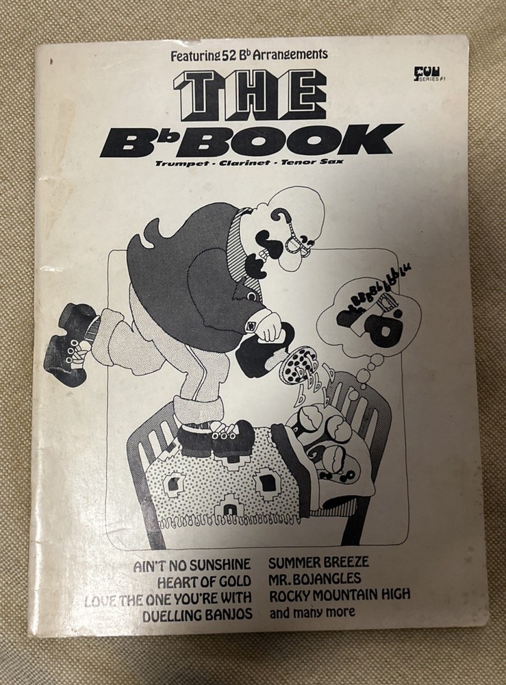 Vintage Bb Book 52 FUN Bb Trumpet Clarinet Sax Hits Warner 70s Sheet Music